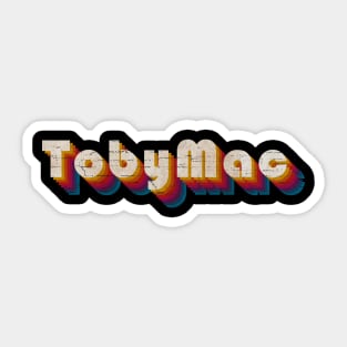 retro vintage TobyMac Sticker